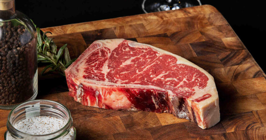 Beef Prime Dry Age Bone in NY Strip