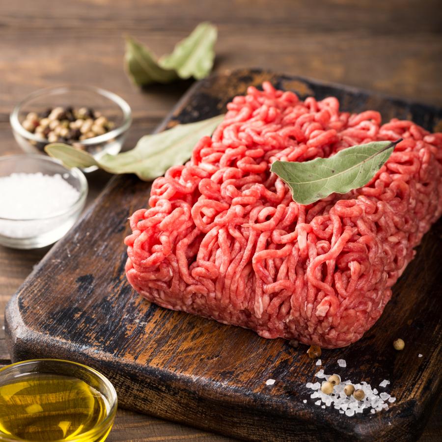 Beef Ground Angus Chuck 80/20 - 1LB Brick